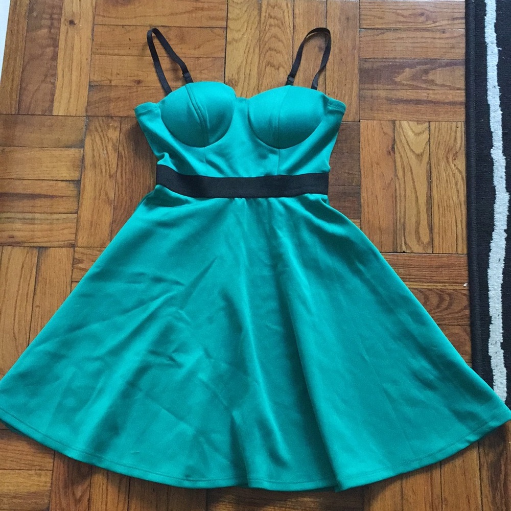 Charlotte Russe Mini Teal Spring Dress